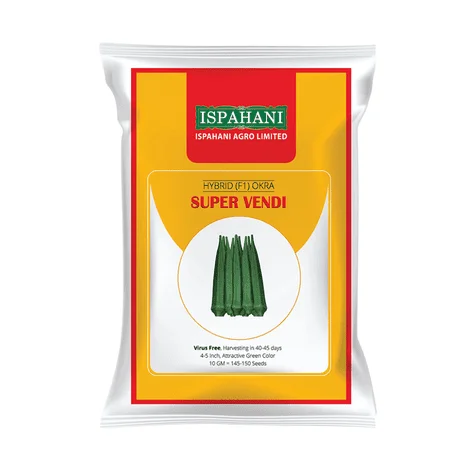 Super Vendi F1 Hybrid Okra Seed - সুপার ভেন্ডি হাইব্রিড ঢেঁড়স বীজ (Virus Resistant)