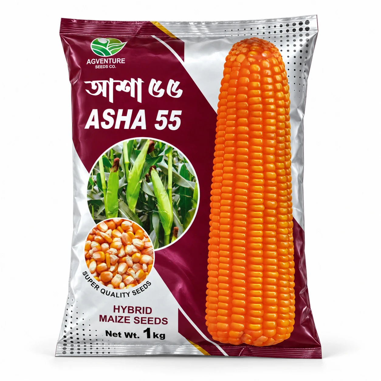 আশা ৫৫ হাইব্রিড ভুট্টা বীজ ১ কেজি (Asha 55)