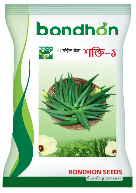 Shakti-1 F1 Hybrid Okra Seed - শক্তি-১ হাইব্রিড ঢেঁড়স বীজ (Virus Resistant & High Yield)