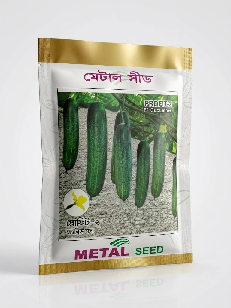 Metal Seed Profit-2 F1 Cucumber Seeds - মেটাল সিড প্রফিট-২ হাইব্রিড শসা বীজ
