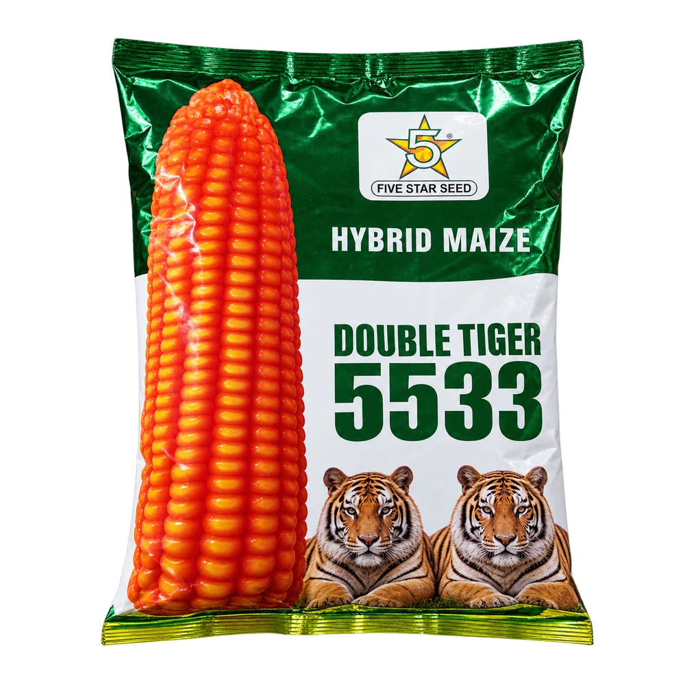 ডাবল টাইগার ৫৫৩৩ হাইব্রিড ভুট্টা বীজ ১ কেজি (Double Tiger 5533)