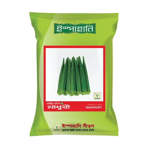 Madhury F1 Hybrid Okra Seed - মাধুরী হাইব্রিড ঢেঁড়স বীজ (Virus Resistant)