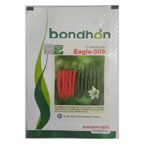 Eagle 509 F1 Hybrid Chili Seed - ঈগল ৫০৯ হাইব্রিড মরিচ বীজ (Original Intake)