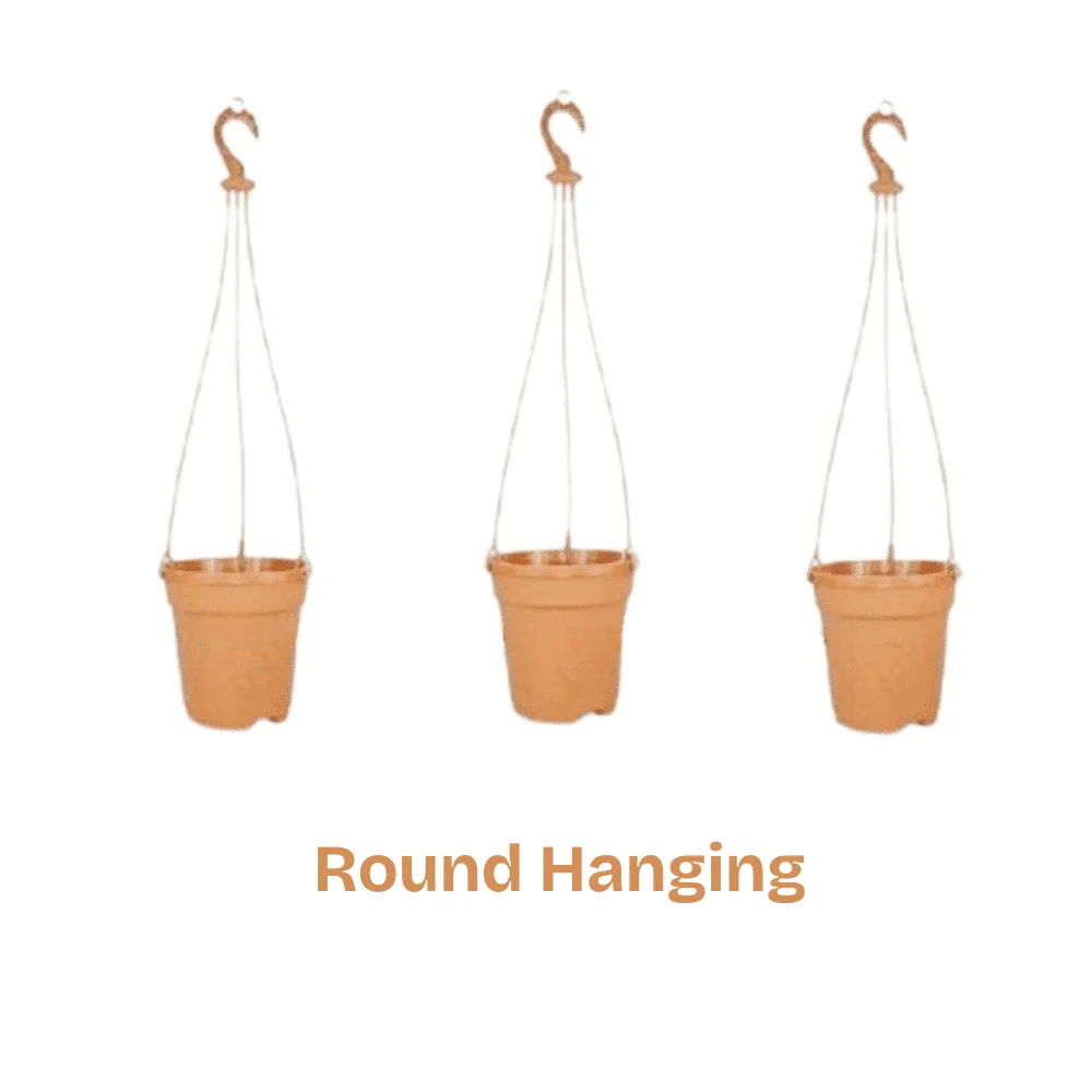 Decorative Round Hanging Flower Pot - বারান্দার জন্য আধুনিক রাউন্ড হ্যাঙ্গিং ঝুলন্ত ফুলের টব