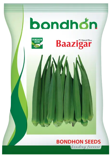 Baazigar F1 Hybrid Okra Seed - বাজিগর হাইব্রিড ঢেঁড়স বীজ (Virus Resistant & High Yield)