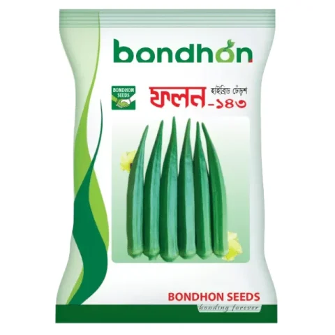 Folon-143 F1 Hybrid Okra Seed - ফলন-১৪৩ হাইব্রিড ঢেঁড়স বীজ (Virus Resistant)