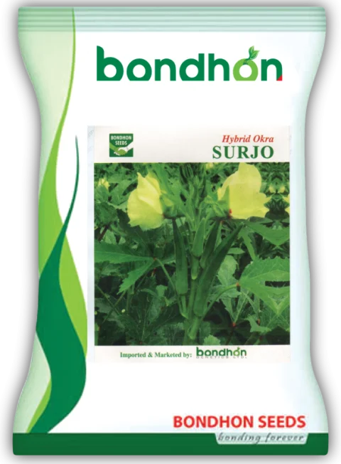 Surjo F1 Hybrid Okra Seed - সূর্য হাইব্রিড ঢেঁড়স বীজ (Virus Resistant & High Yield)