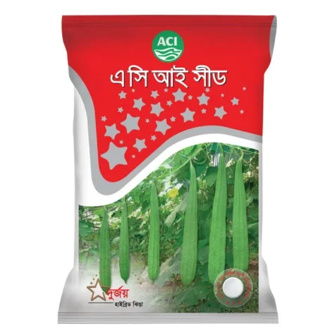 Durjoy F1 Hybrid Ridge Gourd Seeds - দুর্জয় হাইব্রিড ঝিঙ্গা বীজ (Extra Long & High Yielding)