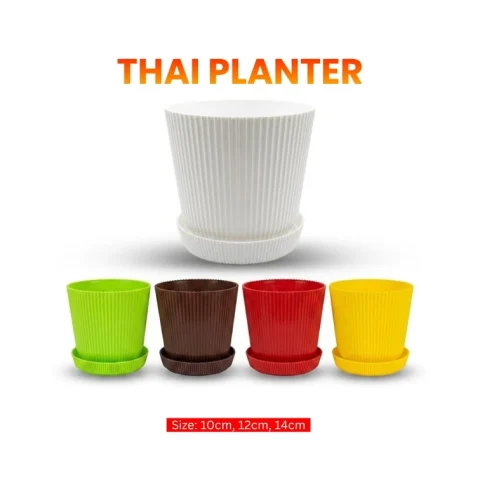 প্রিমিয়াম থাই প্লান্টার প্লাস্টিক ফুলের টব | Thai Planter - AgroVally