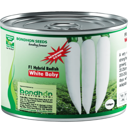 Bondhon Radish Seeds- White Baby